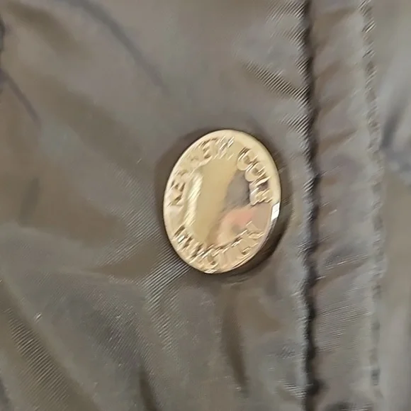 Kenneth Cole Reaction Daek Green Brown Down Feather Faux Fur Long Jacket Parka - Picture 3 of 11